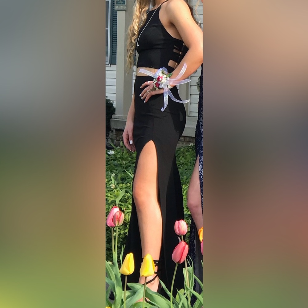 B Darlin Black Prom Dress Set